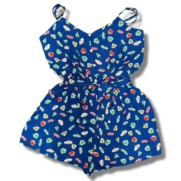 As U Wish Blue Romper with Tie Waist - Size Small - Picture 5 of 10